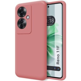Funda Silicona Líquida Ultra Suave para Oppo Reno 11F 5G color Rosa