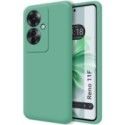 Funda Silicona Líquida Ultra Suave para Oppo Reno 11F 5G color Verde
