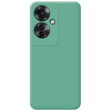 Funda Silicona Líquida Ultra Suave para Oppo Reno 11F 5G color Verde