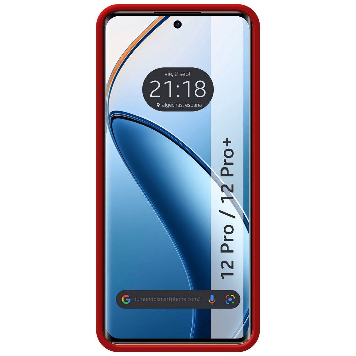 Funda Silicona Líquida Ultra Suave para Realme 12 Pro 5G / 12 Pro Plus 5G color Rojo