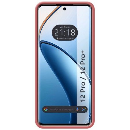 Funda Silicona Líquida Ultra Suave para Realme 12 Pro 5G / 12 Pro Plus 5G color Rosa