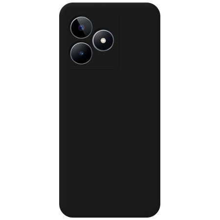 Funda Silicona Líquida Ultra Suave para Realme C51 Color Negra