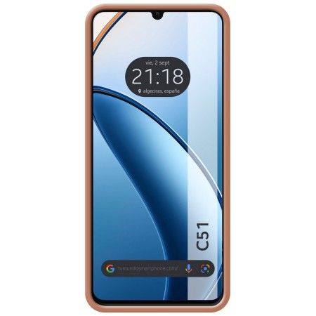 Funda Silicona Líquida Ultra Suave para Realme C51 Color Rosa