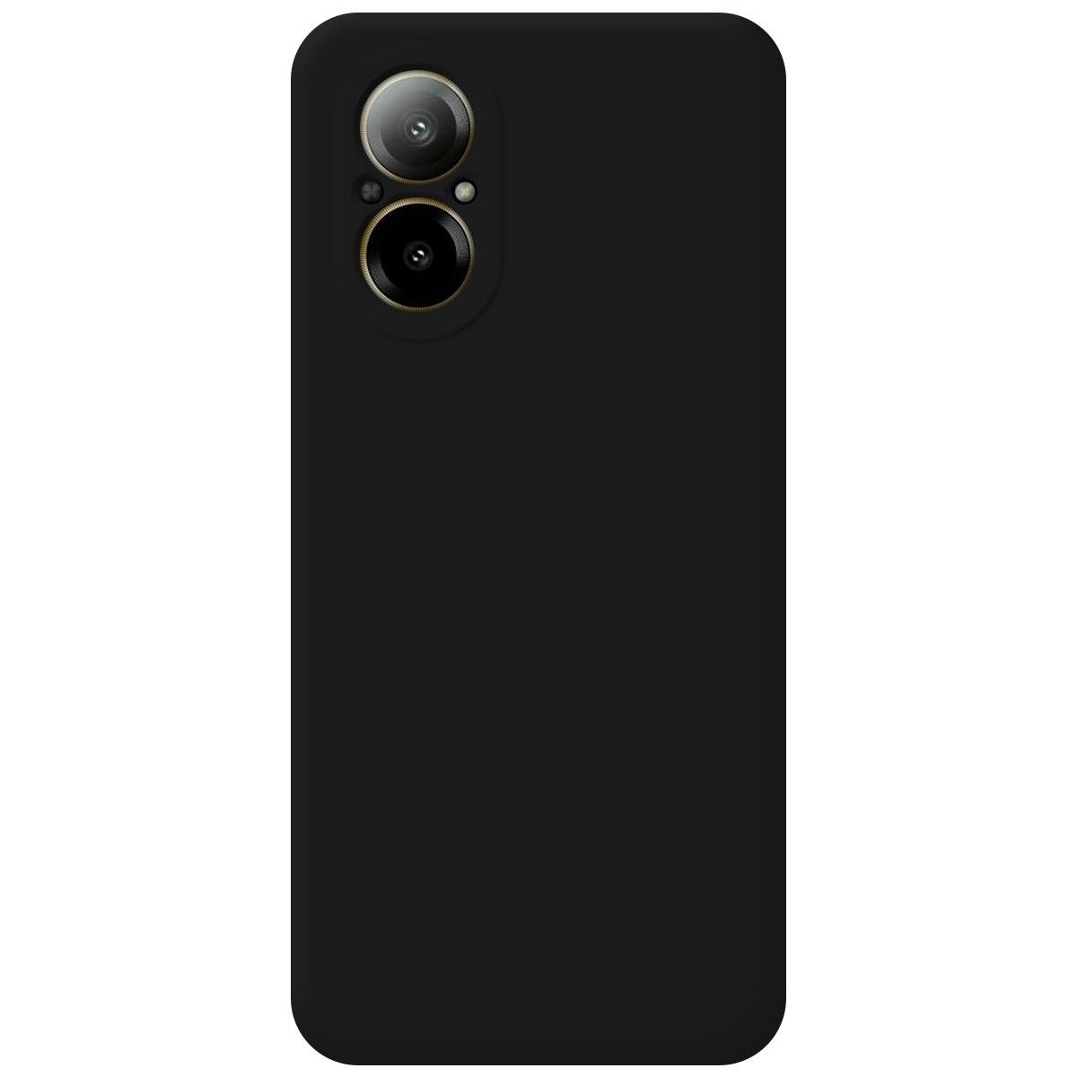 Funda Silicona Líquida Ultra Suave para Realme C67 4G color Negra