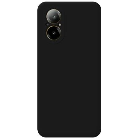Funda Silicona Líquida Ultra Suave para Realme C67 4G color Negra
