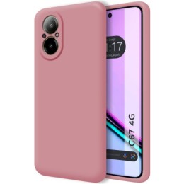 Funda Silicona Líquida Ultra Suave para Realme C67 4G color Rosa