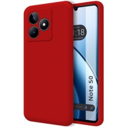 Funda Silicona Líquida Ultra Suave para Realme Note 50 Color Roja