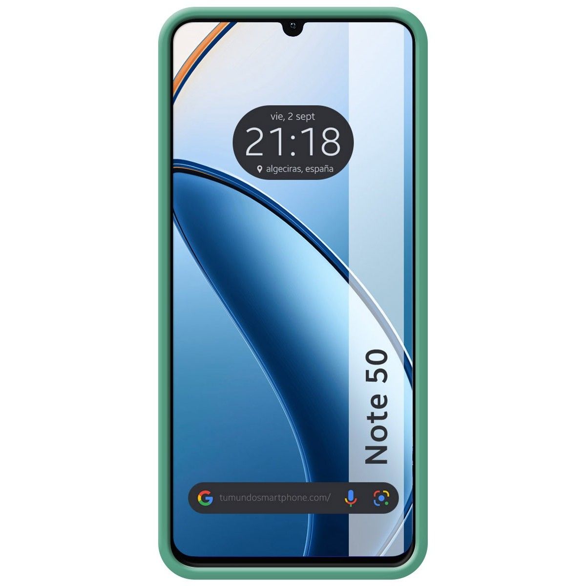Funda Silicona Líquida Ultra Suave para Realme Note 50 Color Verde