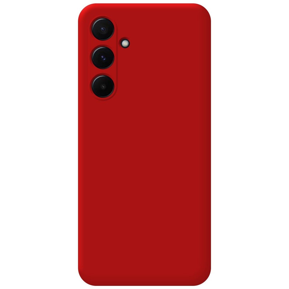 Funda Silicona Líquida Ultra Suave para Samsung Galaxy A35 5G color Roja