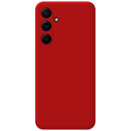 Funda Silicona Líquida Ultra Suave para Samsung Galaxy A35 5G color Roja