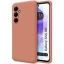 Funda Silicona Líquida Ultra Suave para Samsung Galaxy A55 5G color Rosa