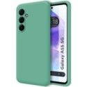 Funda Silicona Líquida Ultra Suave para Samsung Galaxy A55 5G color Verde