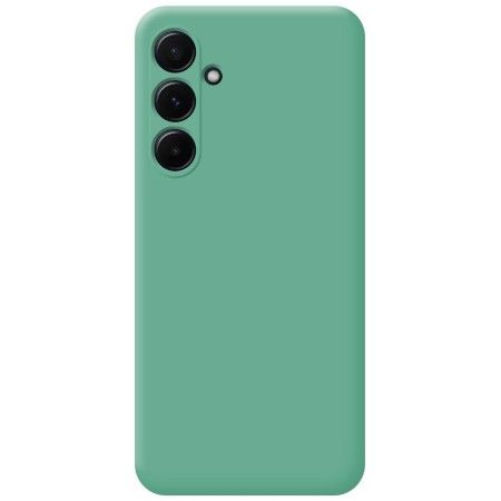Funda Silicona Líquida Ultra Suave para Samsung Galaxy A55 5G color Verde