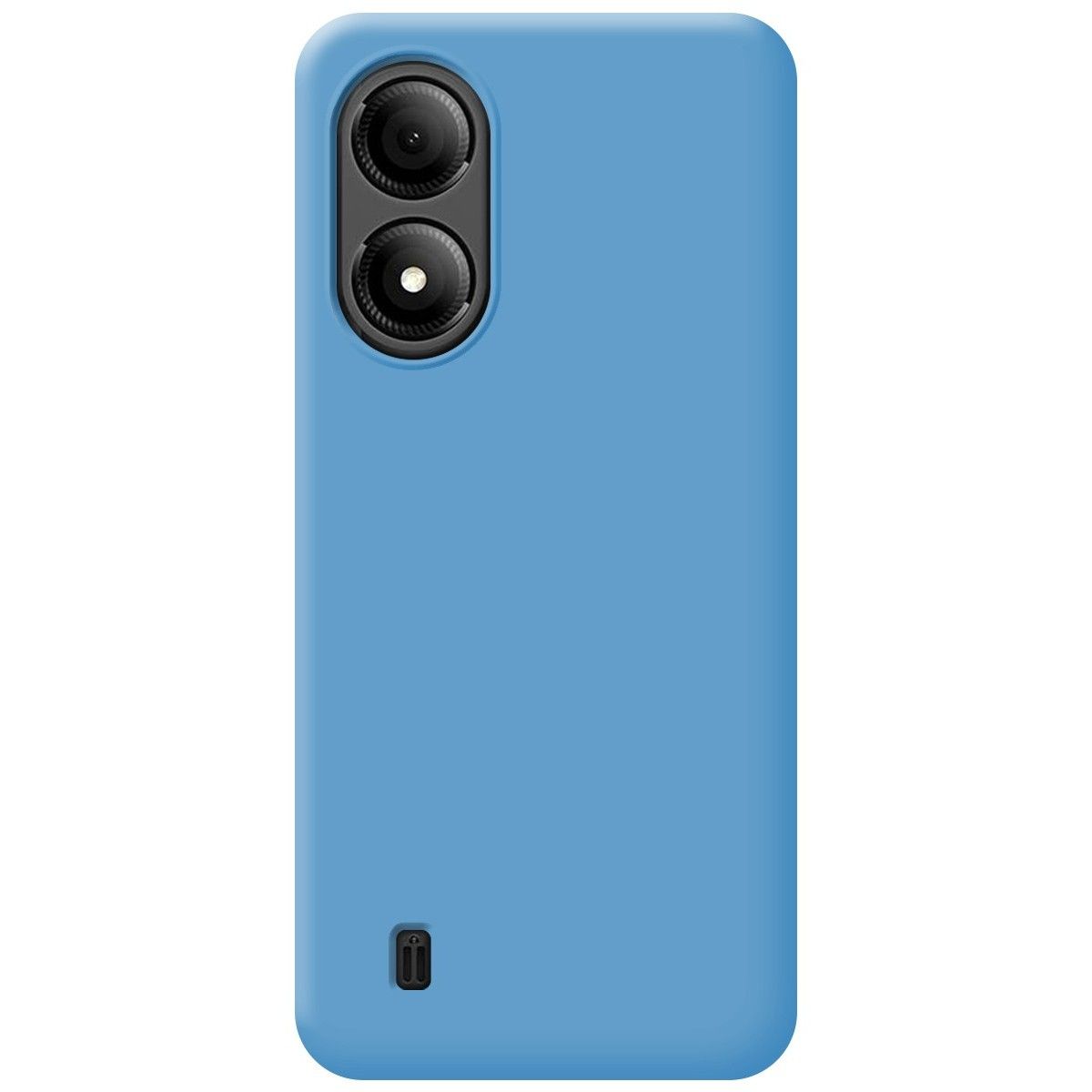 Funda Silicona Líquida Ultra Suave para Zte Blade A33s color Azul