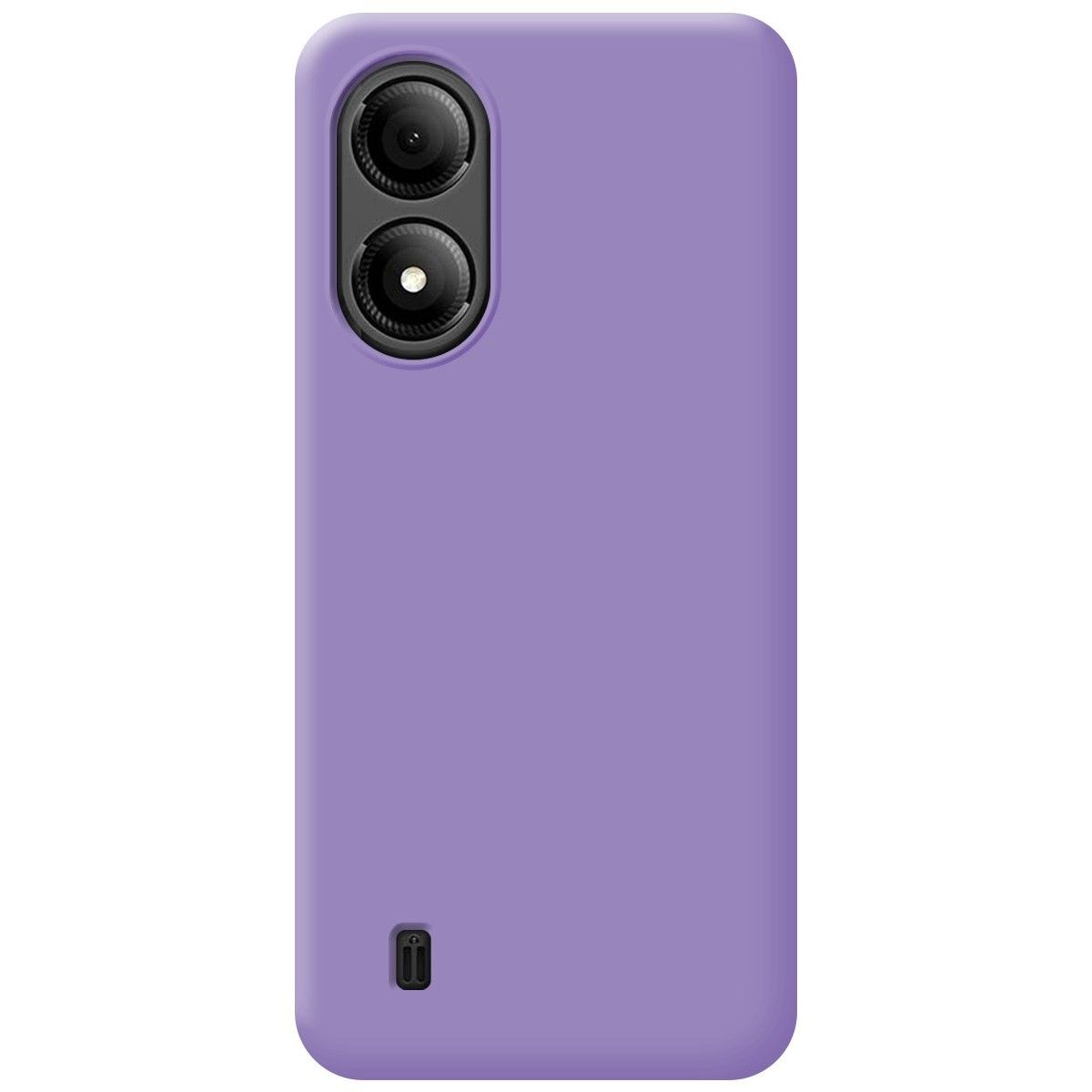 Funda Silicona Líquida Ultra Suave para Zte Blade A33s color Morada