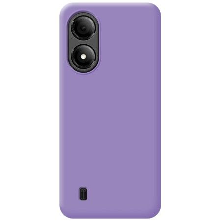 Funda Silicona Líquida Ultra Suave para Zte Blade A33s color Morada