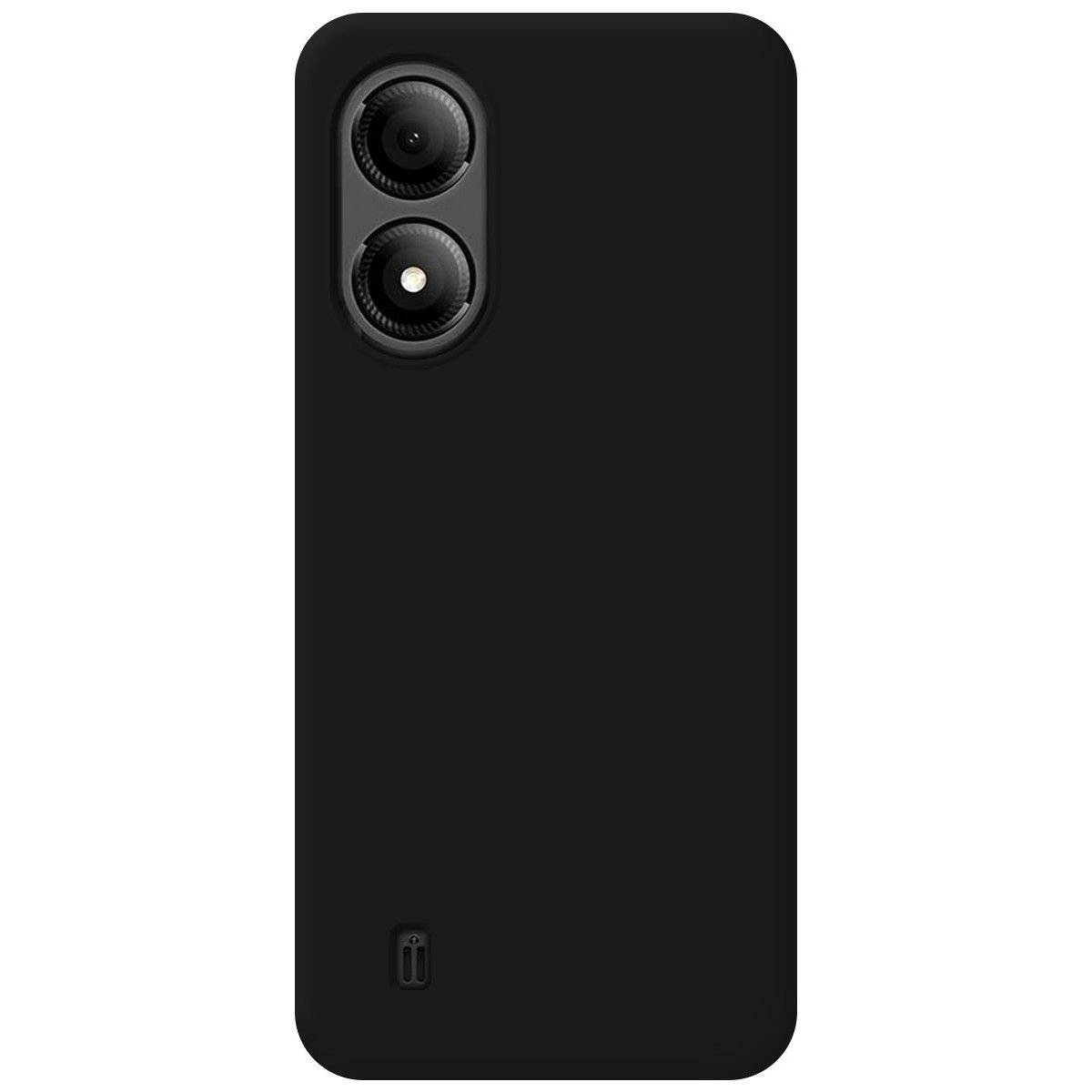Funda Silicona Líquida Ultra Suave para Zte Blade A33s color Negra