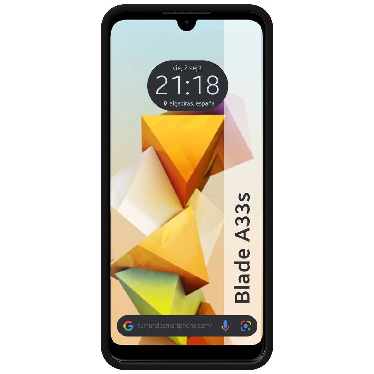 Funda Silicona Líquida Ultra Suave para Zte Blade A33s color Negra