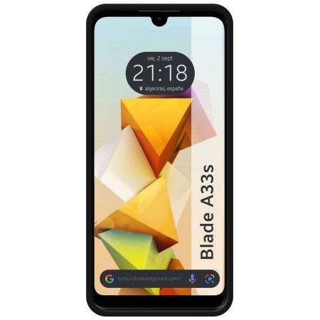 Funda Silicona Líquida Ultra Suave para Zte Blade A33s color Negra