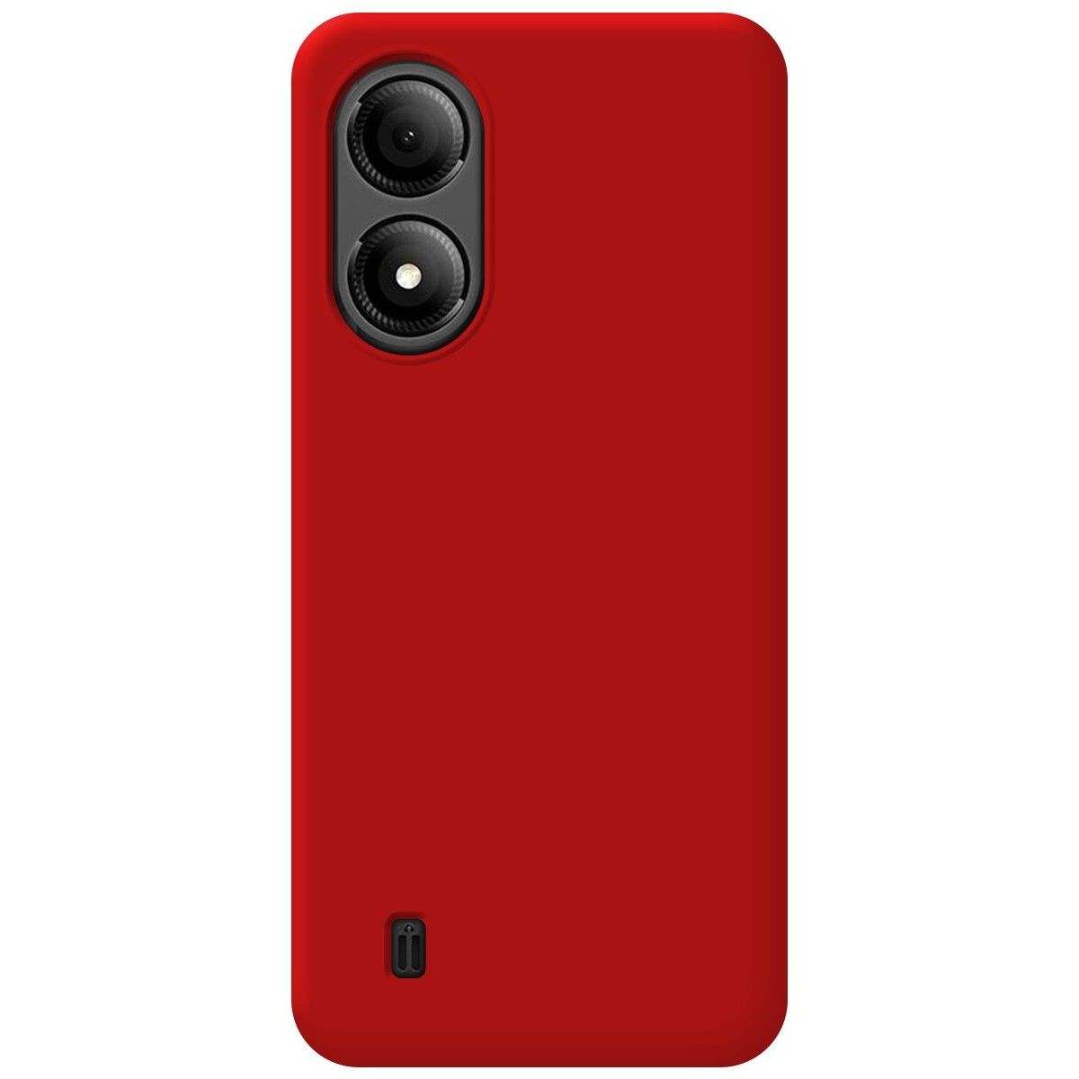 Funda Silicona Líquida Ultra Suave para Zte Blade A33s color Roja