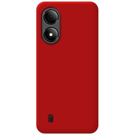 Funda Silicona Líquida Ultra Suave para Zte Blade A33s color Roja