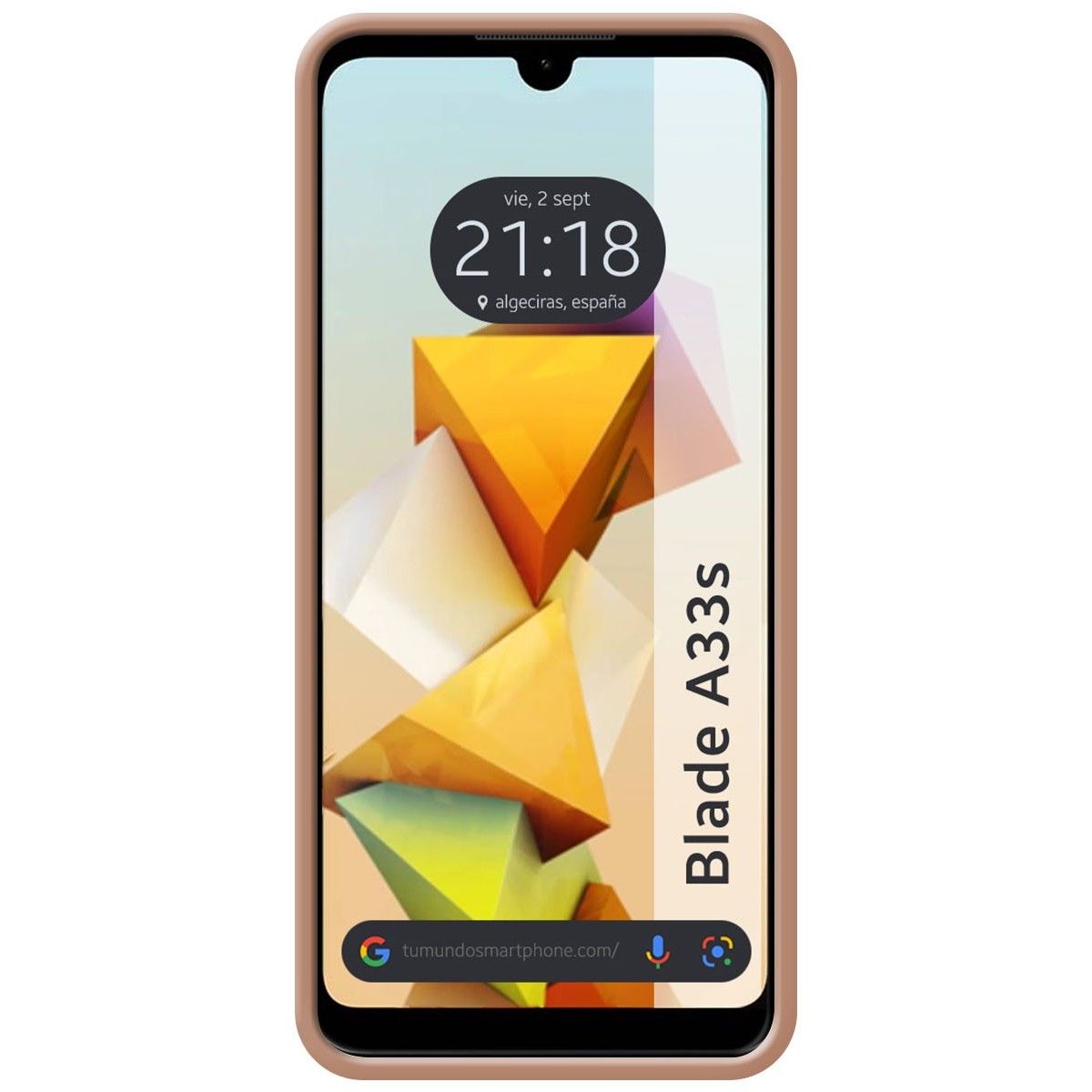 Funda Silicona Líquida Ultra Suave para Zte Blade A33s color Rosa