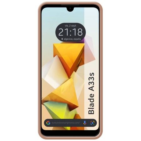 Funda Silicona Líquida Ultra Suave para Zte Blade A33s color Rosa