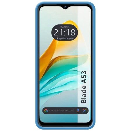 Funda Silicona Líquida Ultra Suave para Zte Blade A53 color Azul