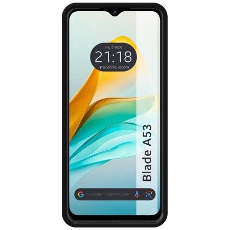 Funda Silicona Líquida Ultra Suave para Zte Blade A53 color Negra