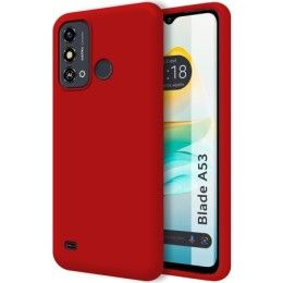 Funda Silicona Líquida Ultra Suave para Zte Blade A53 color Roja
