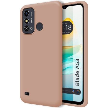 Funda Silicona Líquida Ultra Suave para Zte Blade A53 color Rosa