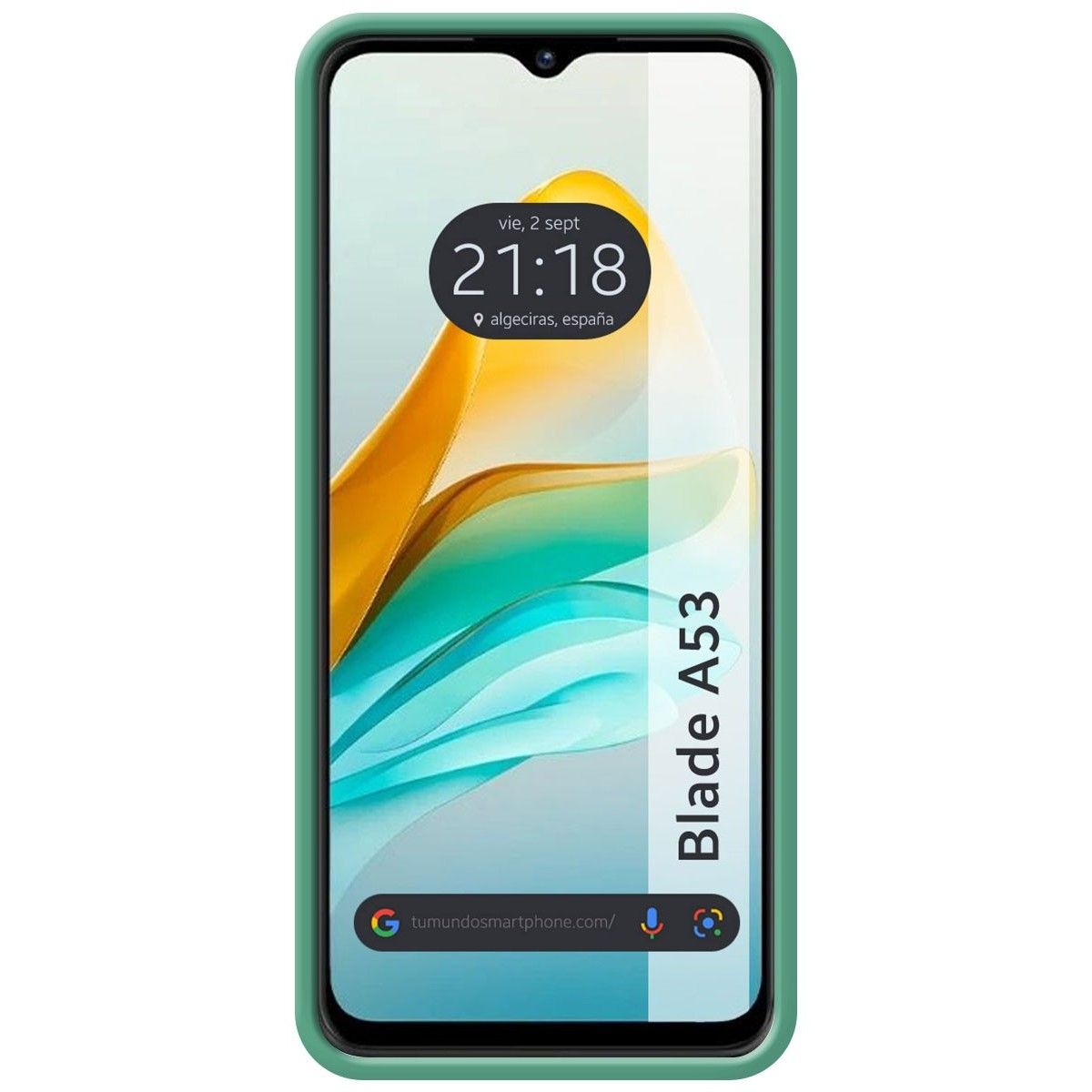 Funda Silicona Líquida Ultra Suave para Zte Blade A53 color Verde