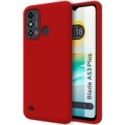 Funda Silicona Líquida Ultra Suave para Zte Blade A53 Plus color Roja