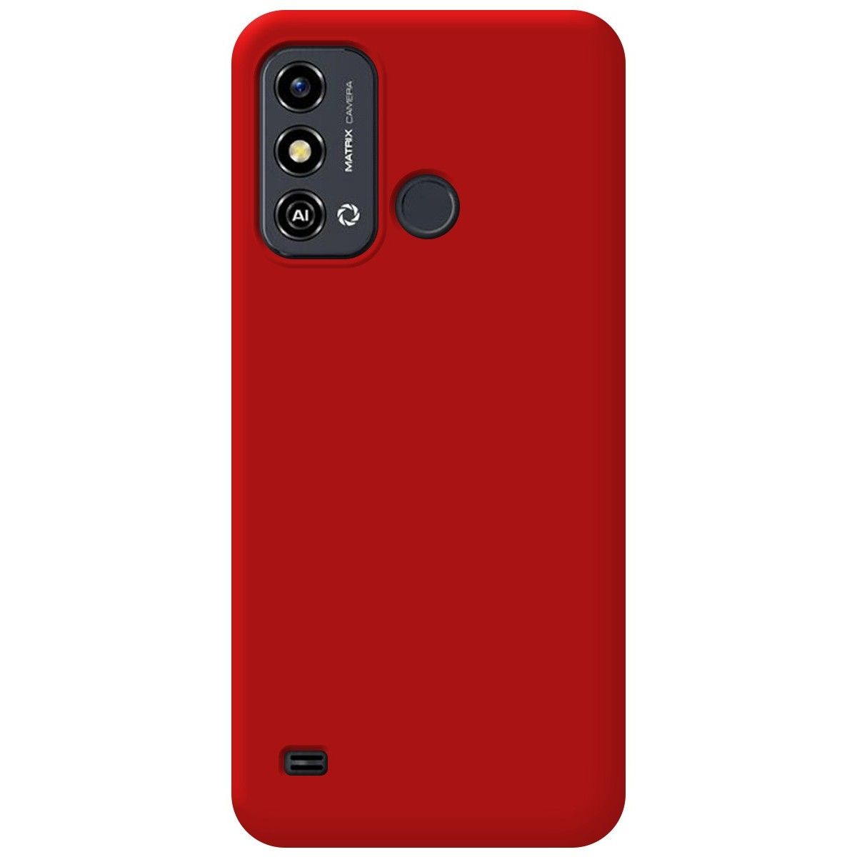 Funda Silicona Líquida Ultra Suave para Zte Blade A53 Plus color Roja