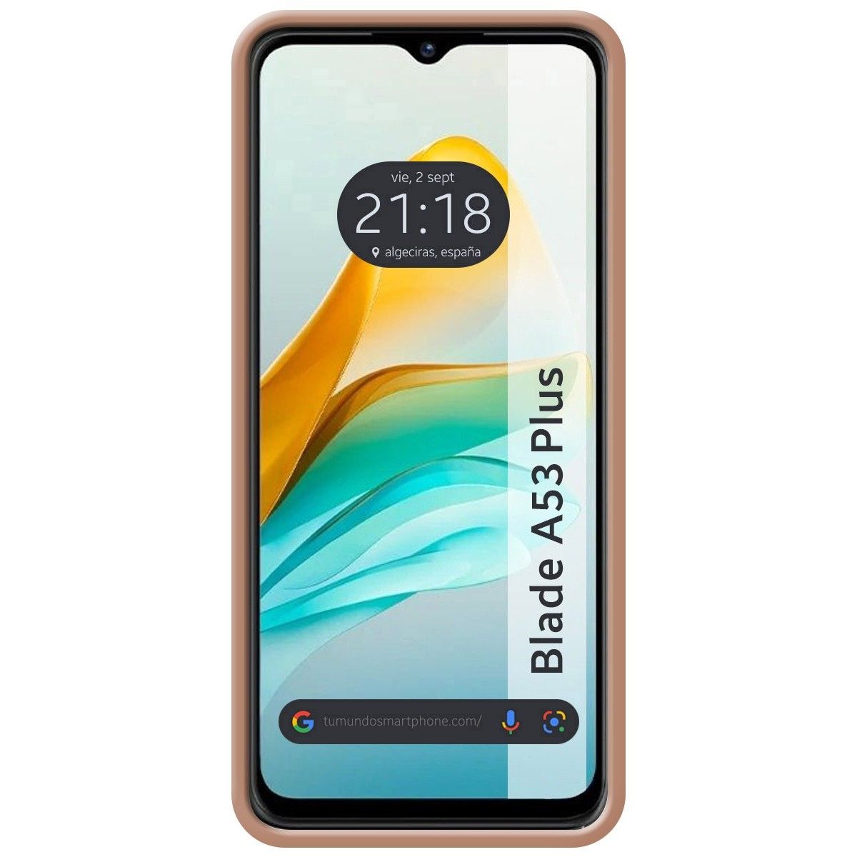 Funda Silicona Líquida Ultra Suave para Zte Blade A53 Plus color Rosa