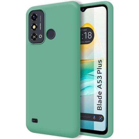 Funda Silicona Líquida Ultra Suave para Zte Blade A53 Plus color Verde