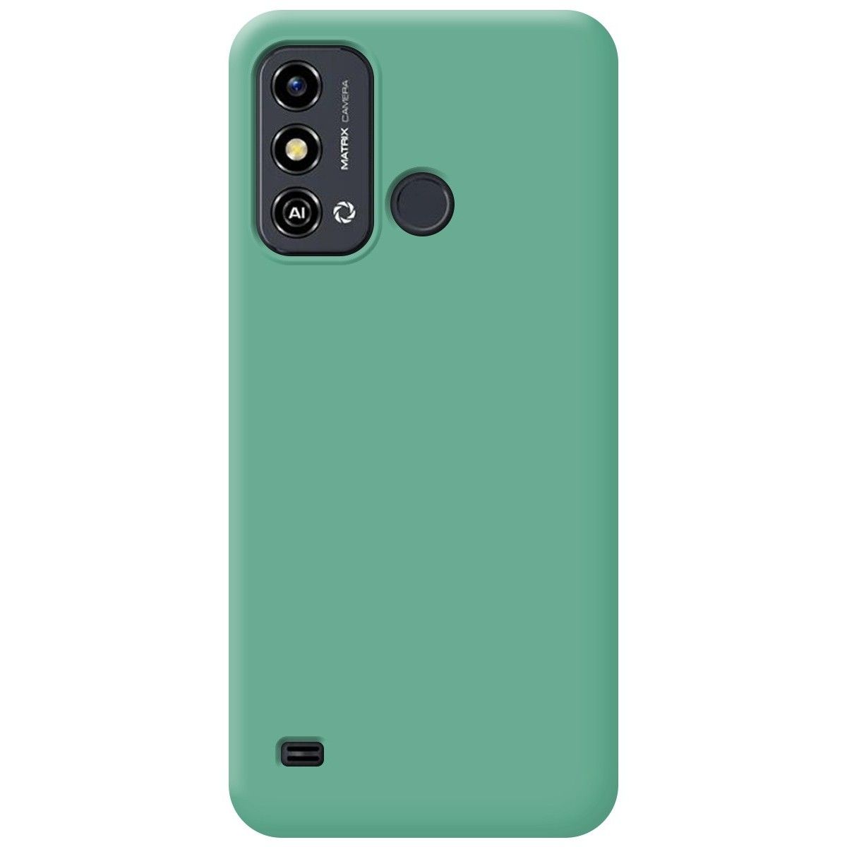 Funda Silicona Líquida Ultra Suave para Zte Blade A53 Plus color Verde