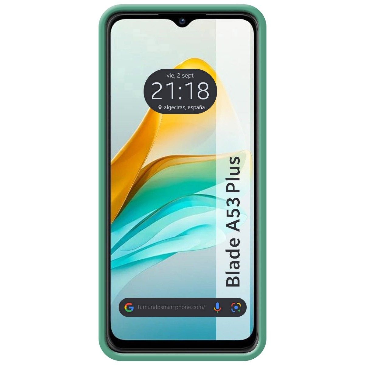 Funda Silicona Líquida Ultra Suave para Zte Blade A53 Plus color Verde