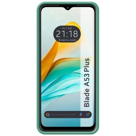 Funda Silicona Líquida Ultra Suave para Zte Blade A53 Plus color Verde