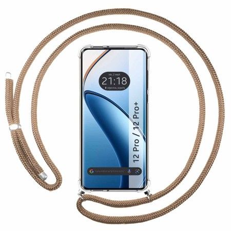 Funda Colgante Transparente para Realme 12 Pro 5G / 12 Pro Plus 5G con Cordon Camel