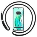 Funda Colgante Transparente para Huawei Honor X7b con Cordon Negro