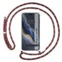 Funda Colgante Transparente para Huawei Honor Magic 6 Pro 5G con Cordon Rosa / Dorado