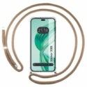 Funda Colgante Transparente para Huawei Honor X8b con Cordon Camel