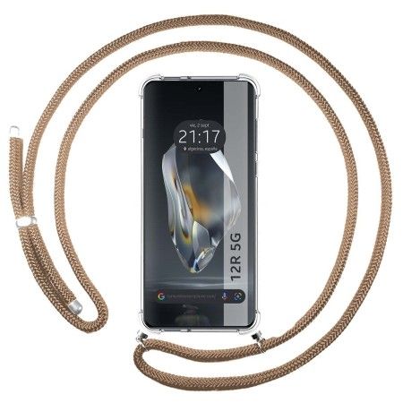 Funda Colgante Transparente para Oneplus 12R 5G con Cordon Camel