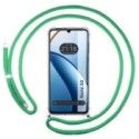 Funda Colgante Transparente para Realme Note 50 con Cordon Verde Agua