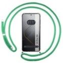 Funda Colgante Transparente para Xiaomi 14 Pro 5G con Cordon Verde Agua