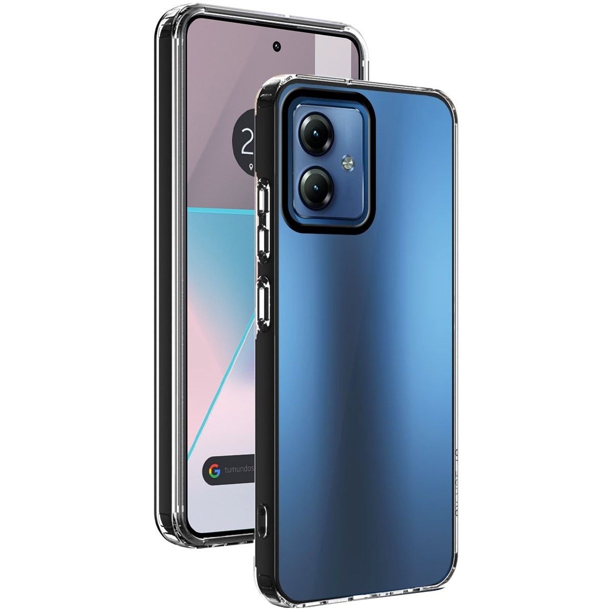 Funda Híbrida (PC + Tpu) Transparente para Motorola Moto G54 5G