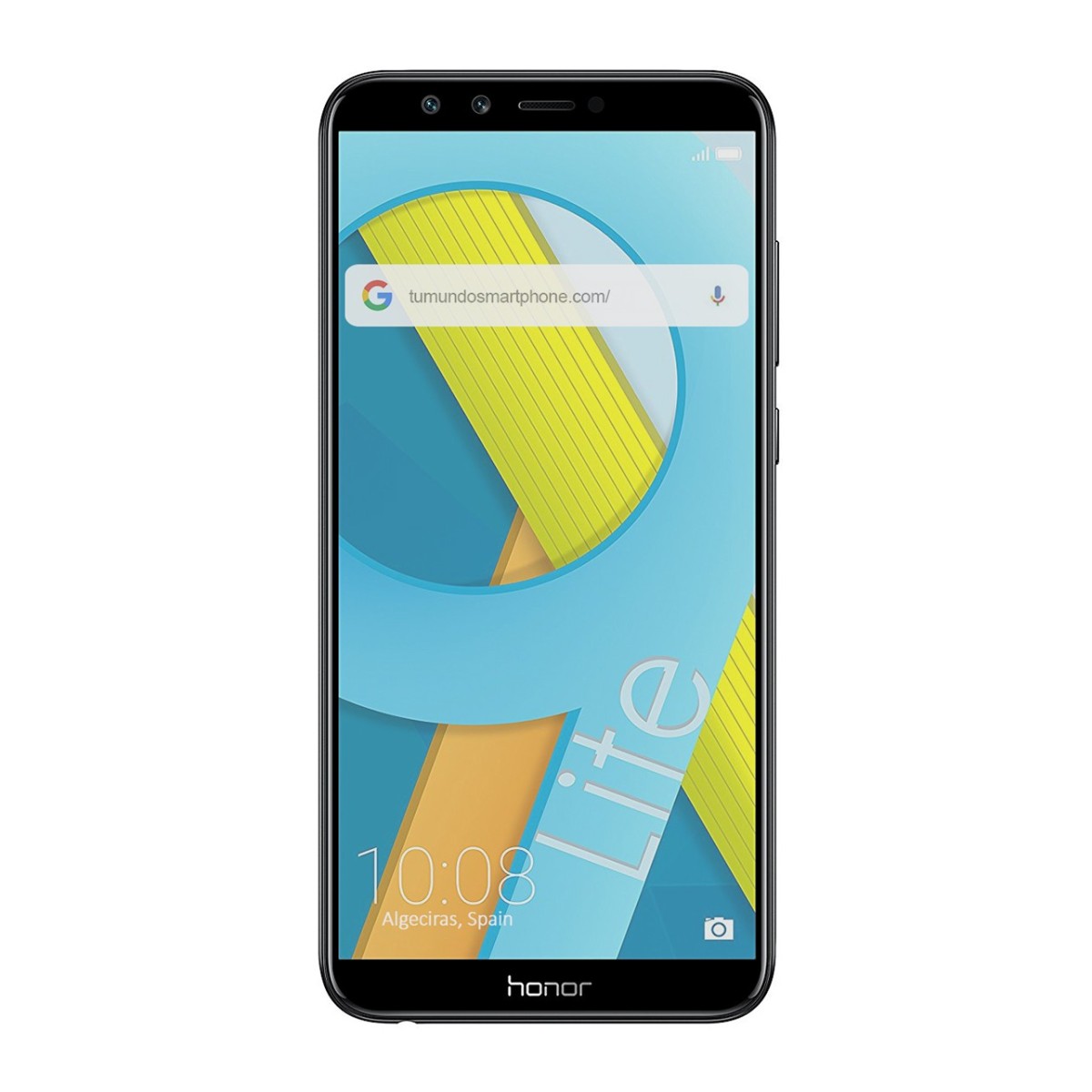 Protector Cristal Templado Completo Full Glue Negro para Huawei Honor 9 Lite Vidrio