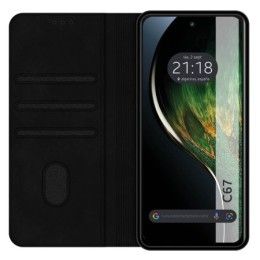 Funda Libro de Polipiel con tarjetero para Realme C67 4G color Negra 2