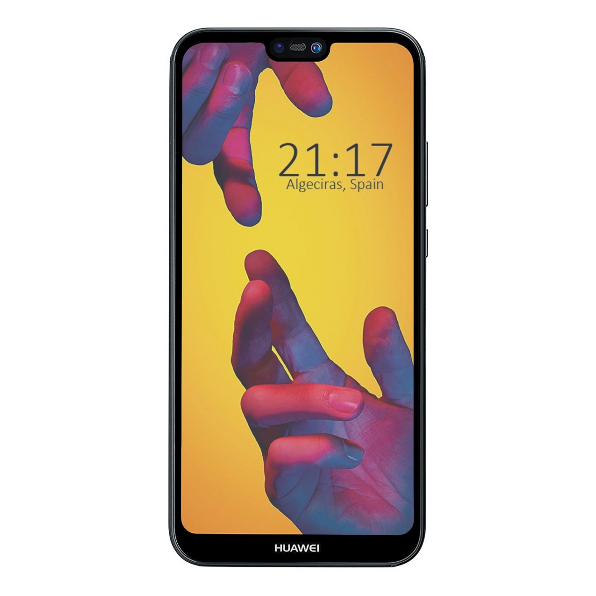 Protector Cristal Templado Completo Full Glue Negro para Huawei P20 Lite Vidrio